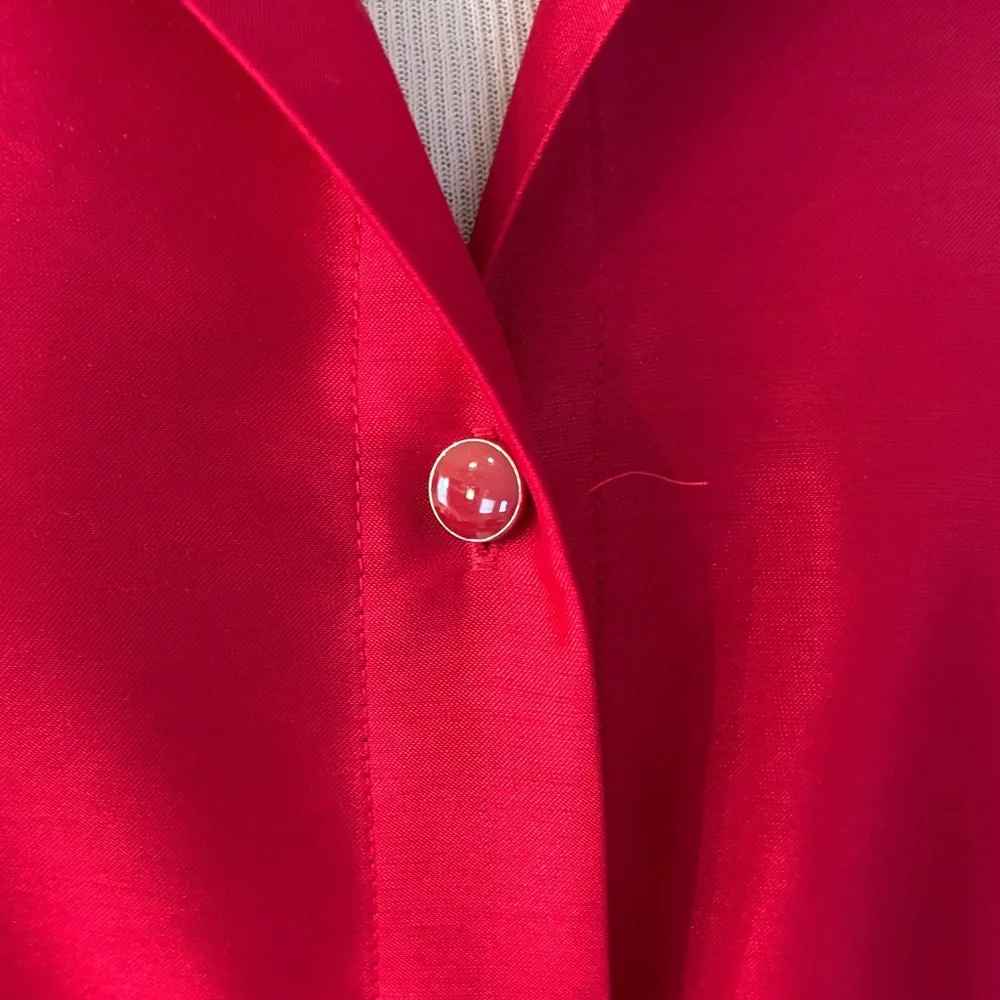 Charter Club Scarlet Button-Up Blouse - Picture 2 of 7